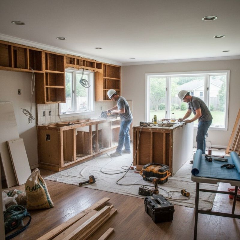 Stairwell Renovation in Conroe, TX